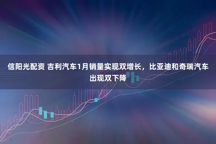信阳光配资 吉利汽车1月销量实现双增长，比亚迪和奇瑞汽车出现双下降